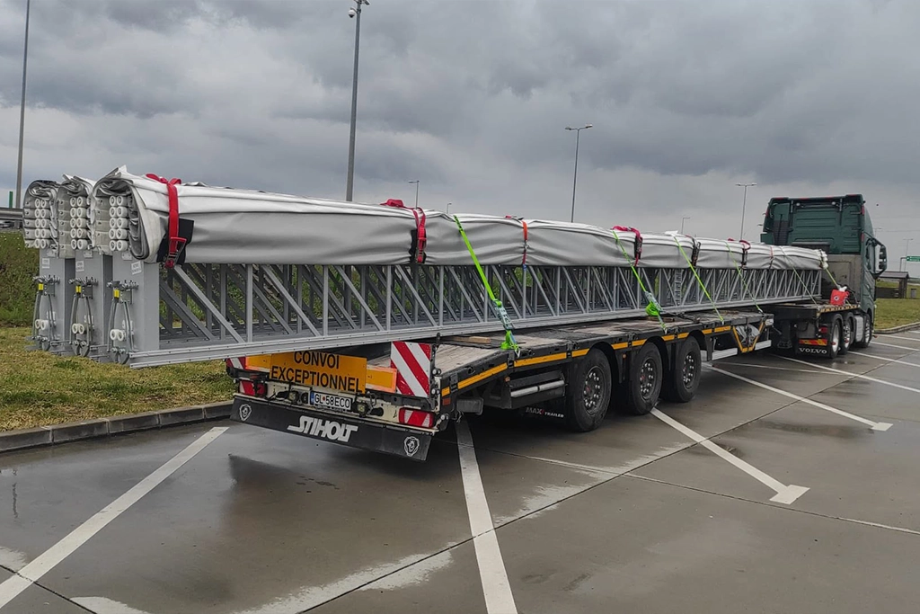 Transport exceptional - agabaritic făcut de Ecoagrotec