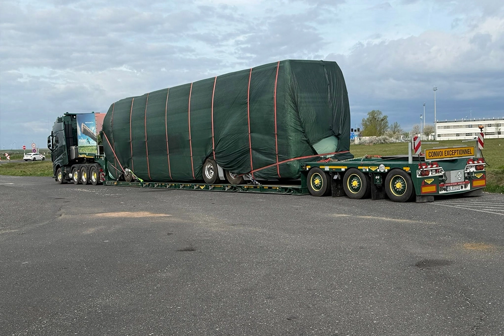 Transport exceptional - agabaritic făcut de Ecoagrotec