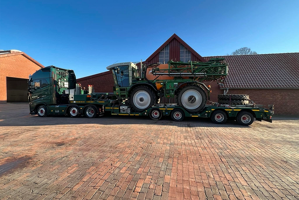 Transport exceptional - agabaritic făcut de Ecoagrotec