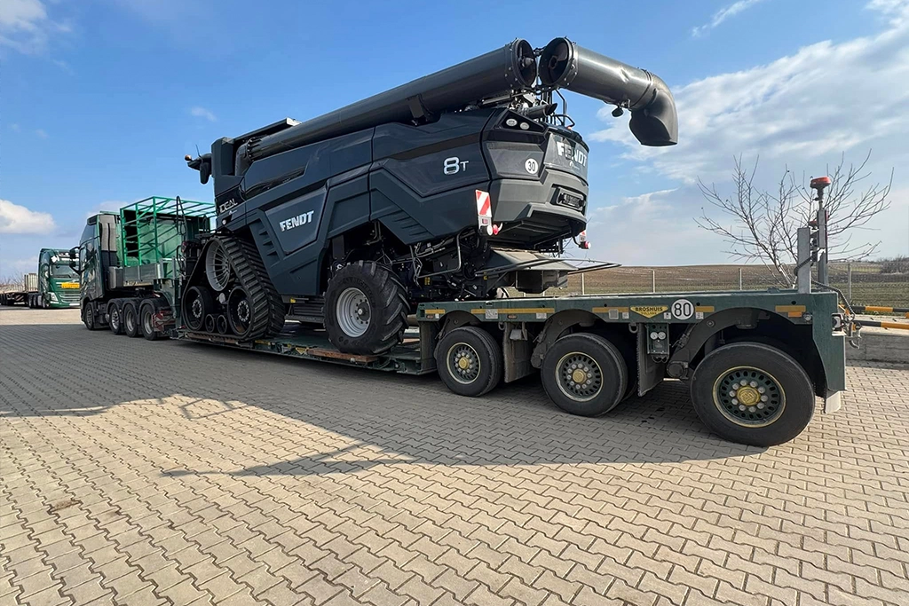 Transport exceptional - agabaritic făcut de Ecoagrotec